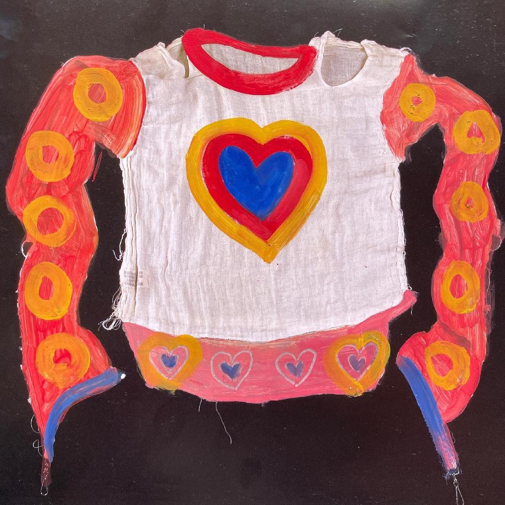 Heartwarming Absence, 2021, λάδι σε λινό σε χαρτί, 24Χ20 εκ.