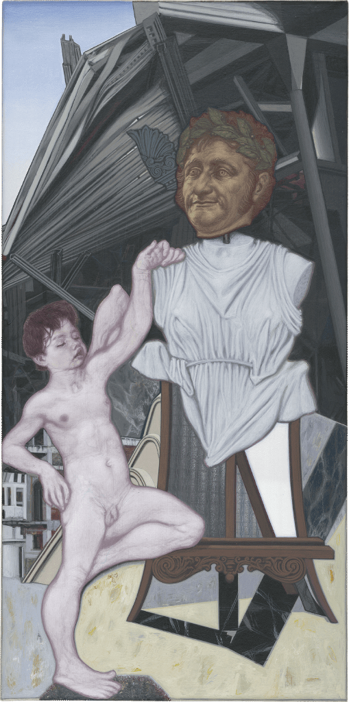 El Caballito, 2016, ακρυλικό σε καμβά, 39,5x20 εκ.