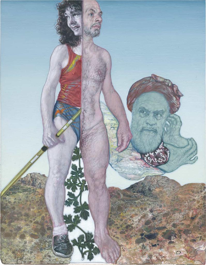 Javelin, 2020, ακρυλικό σε ξύλο, 18x14 εκ.