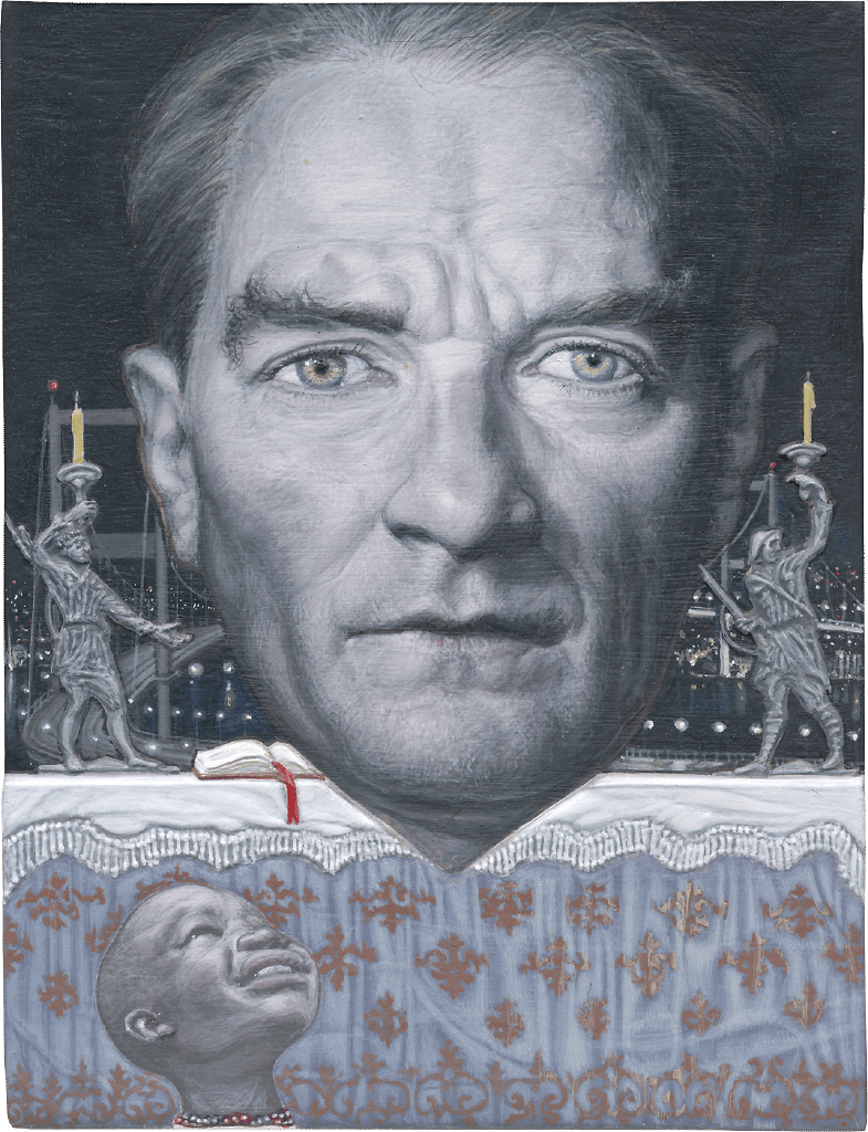 Black Kemal, 2013, ακρυλικό σε χαρτόνι, 12,5x9,5 εκ.