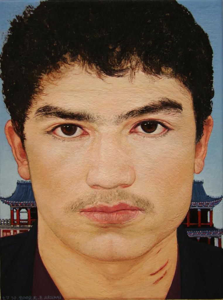 Portrait of a Young Uyghur Man, 2008, λάδι σε καμβά, 12,5Χ10 εκ.