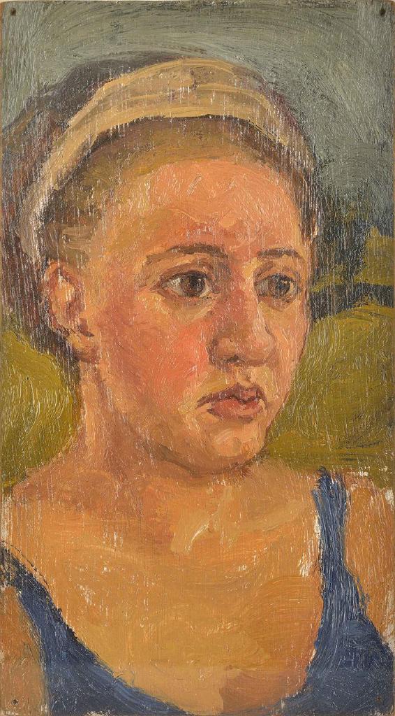 Πορτραίτο, 1997, λάδι σε κόντρα πλακέ, 17,5x9,5 εκ.