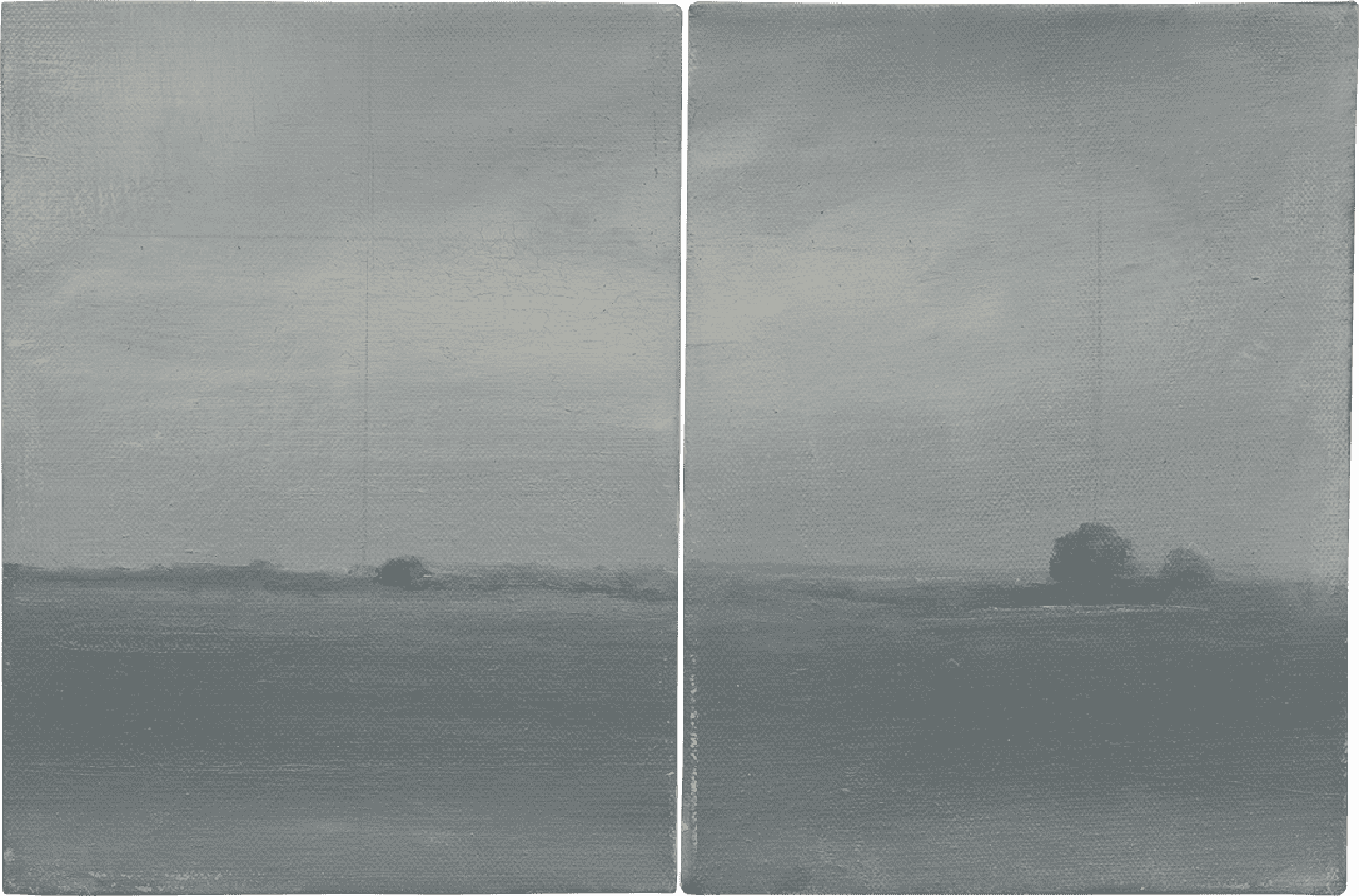 Campo Santo, 2010, δίπτυχο, λάδι σε καμβά, 24x36 εκ. το καθένα