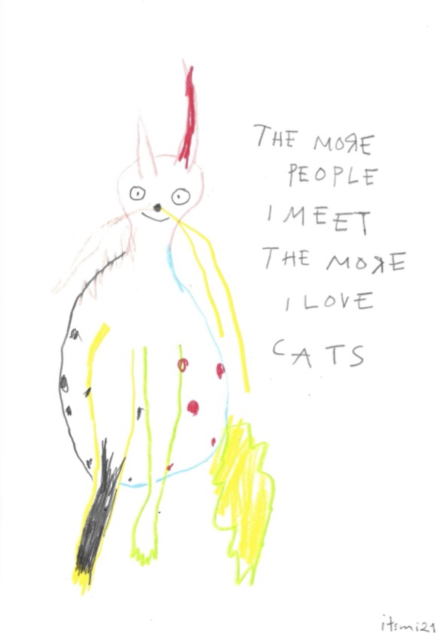 The more people I meet, the more I like cats, 2021