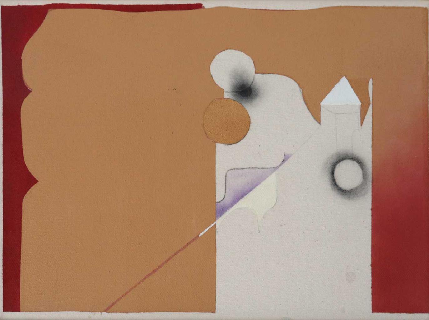 Χωρίς τίτλο, 2019, ακρυλικό και ξυλομπογιές σε καμβά, 30x40 εκ.