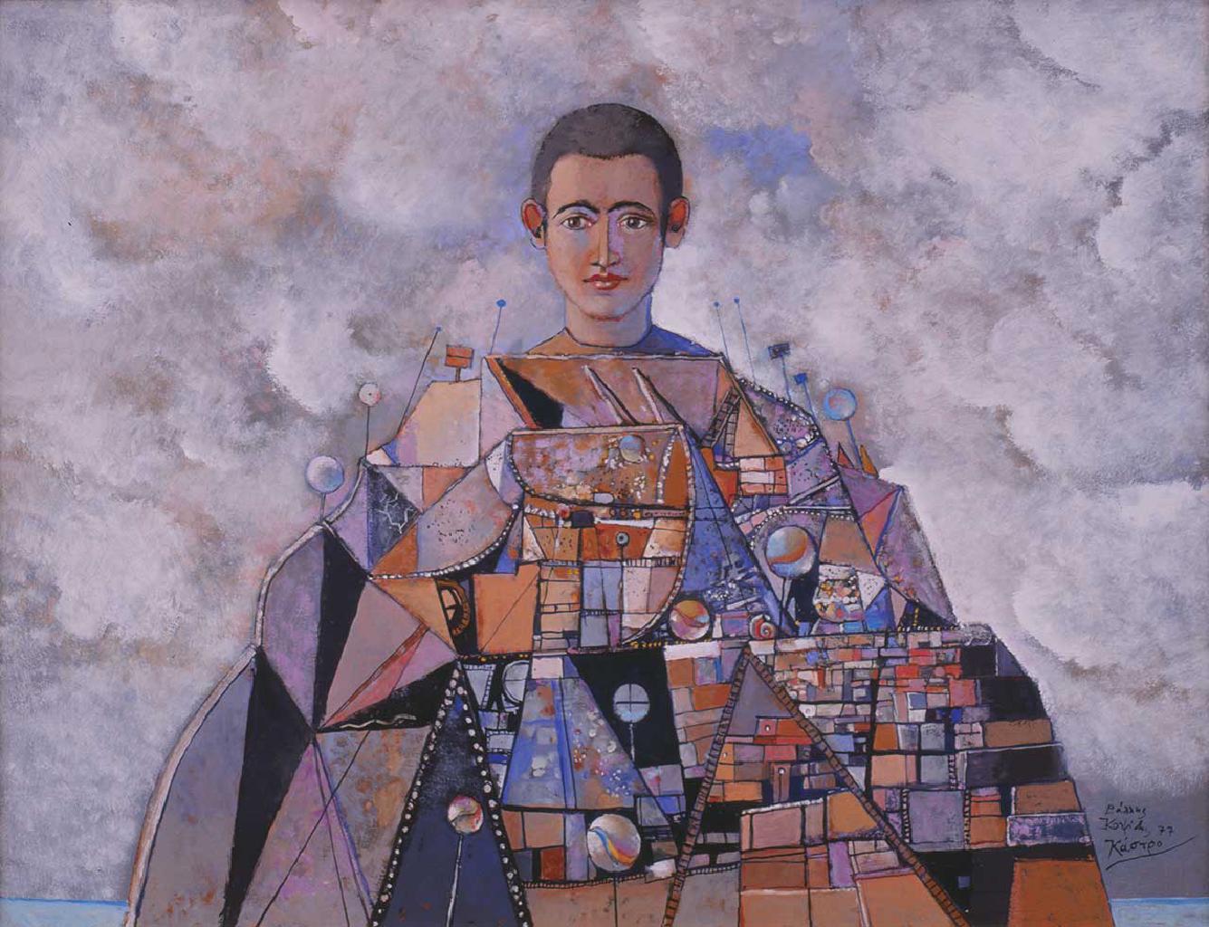 Κάστρο, 1977 (επιζωγραφισμένο το 1992), λάδι σε ξύλο, 45x61 εκ.