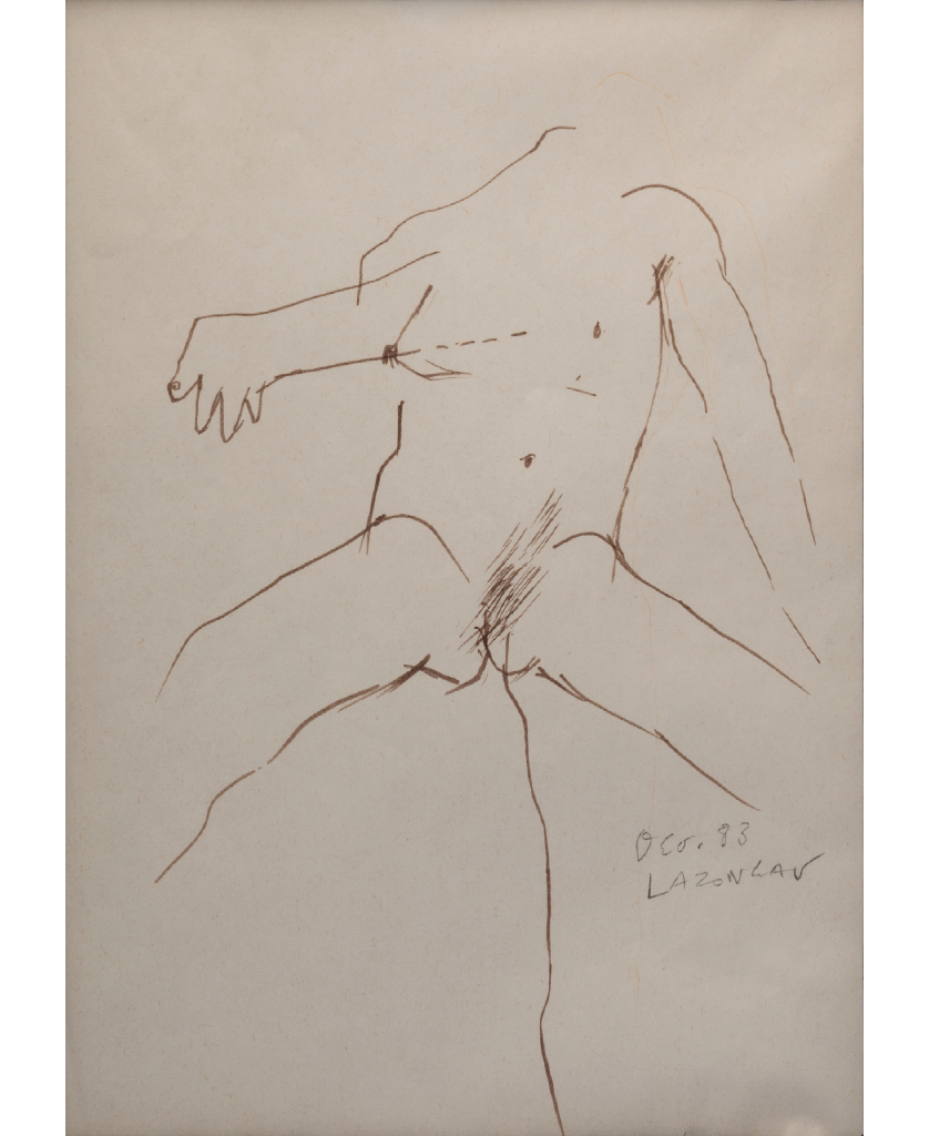 Γυμνό ΙI, 1983, σχέδιο, 30Χ21 εκ.