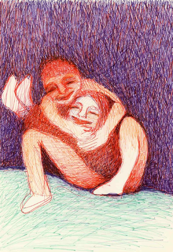 Χωρίς τίτλο, 2022, στυλό μελάνης σε χαρτί, 29X20,5 εκ.