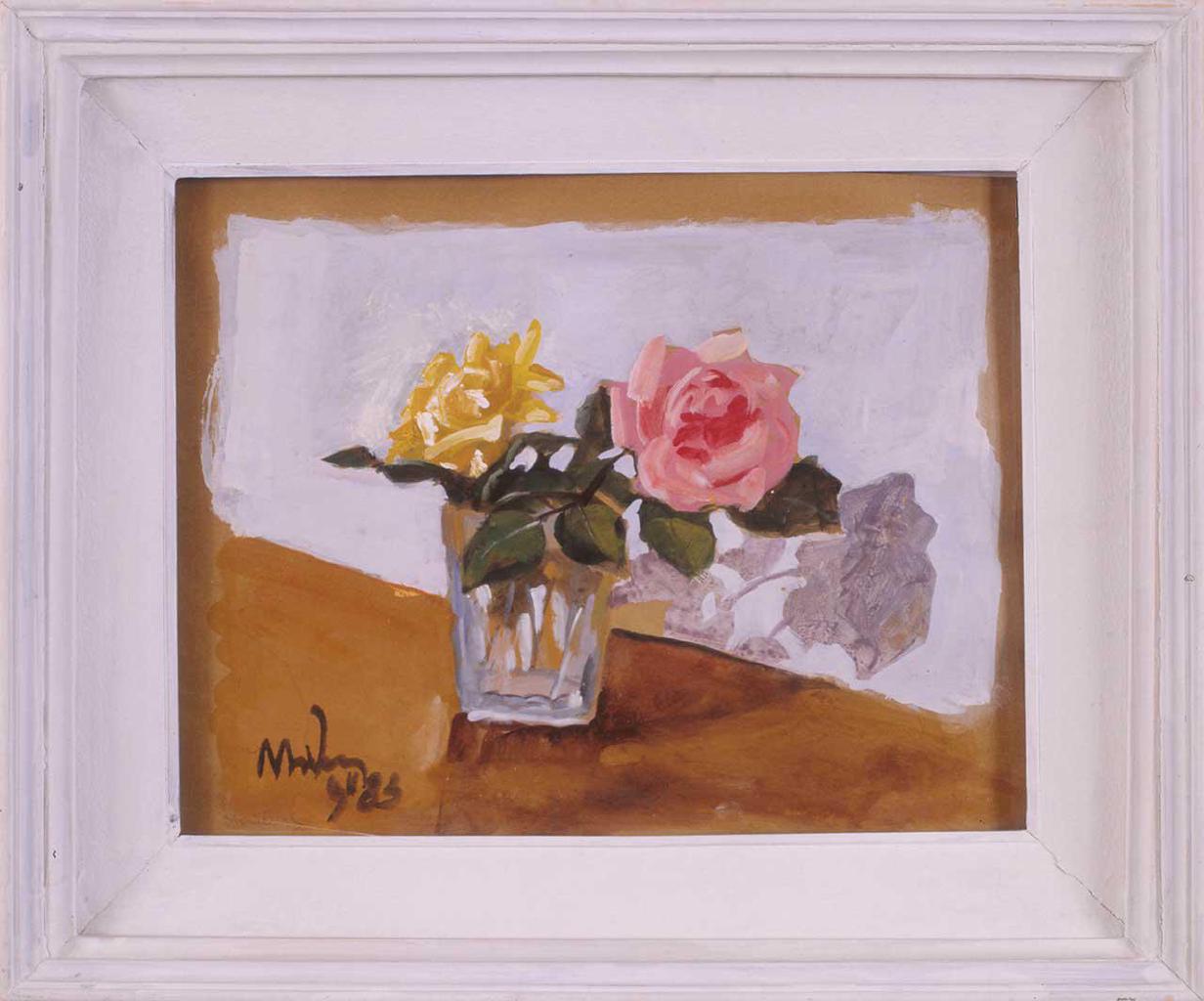 Τριαντάφυλλα, 1983, ακρυλικό σε χαρτί, 48x58 εκ.