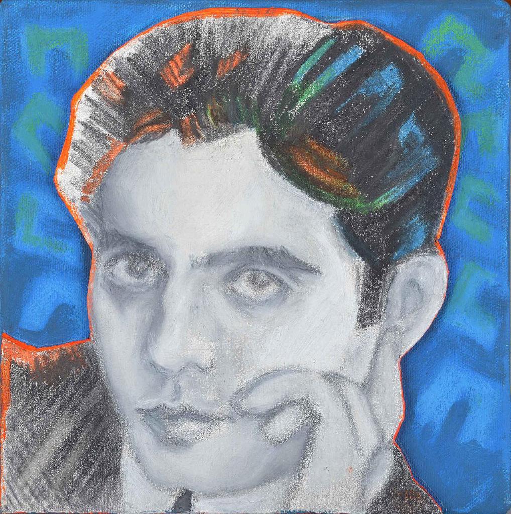 Federico Garcia Lorka, 2017, μικτή τεχνική σε καμβά, 20x20 εκ.