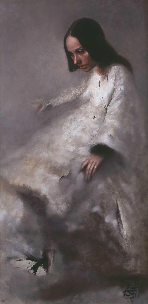 Φλαμανδικός χειμώνας, 2002, λάδι σε καμβά, 142x73 εκ.