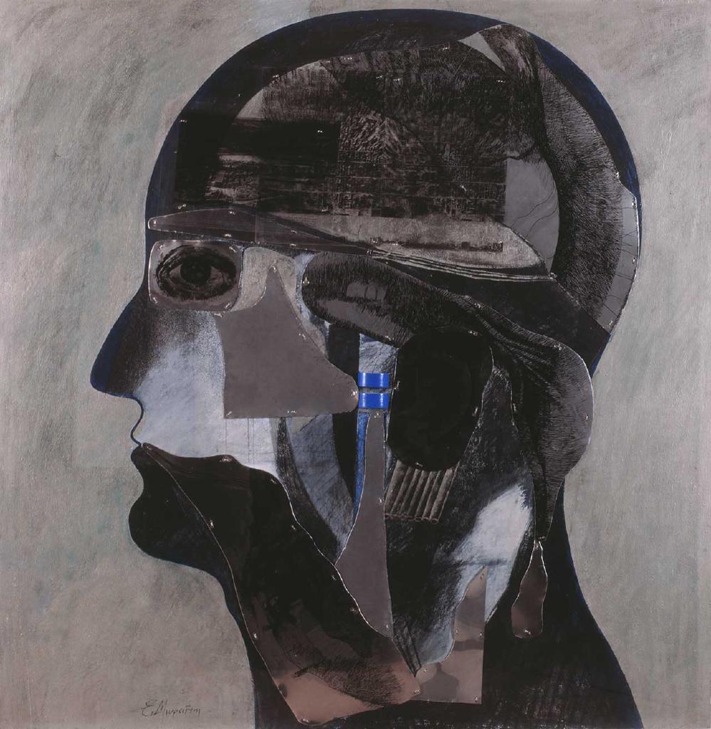 Κεφαλή, 1996, μικτή τεχνική, 124x120 εκ.