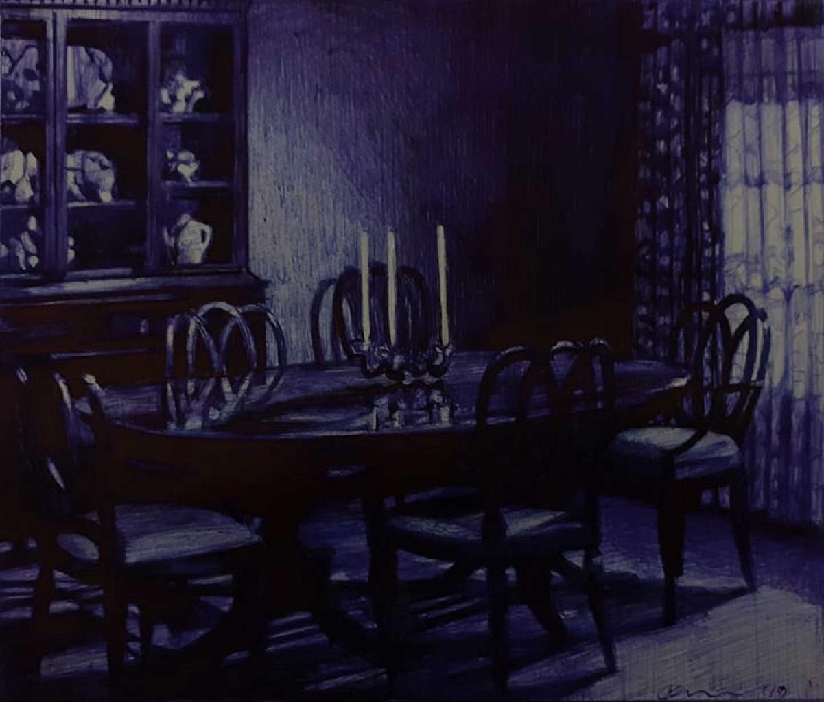 Τραπεζαρία, 2019, στυλό σε χαρτί, 14,8x21 εκ.