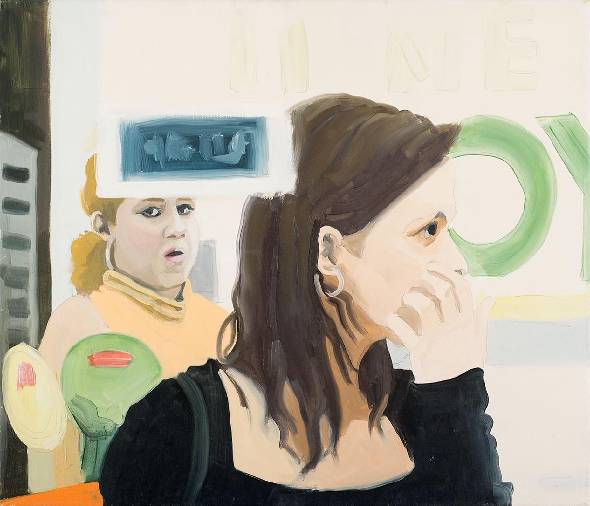 Homesickness (δύο κυρίες), 2006, ακρυλικό σε καμβά, 60x70 εκ.