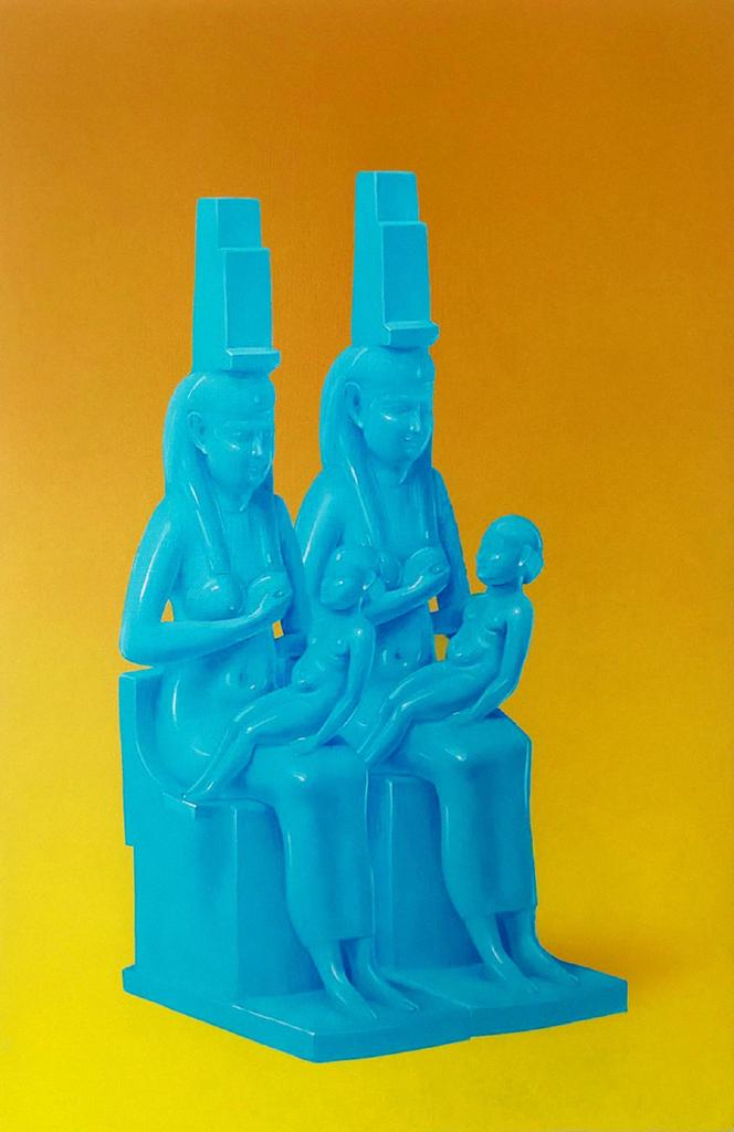 Multiple Mother, 2020, ακρυλικά σε ξύλο, 47Χ30 εκ.