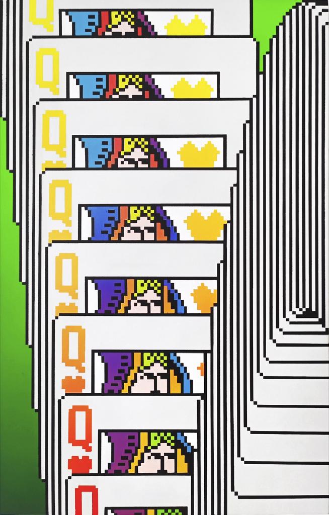 Patiencia, 2020, ακρυλικά σε ξύλο, 47Χ30 εκ.