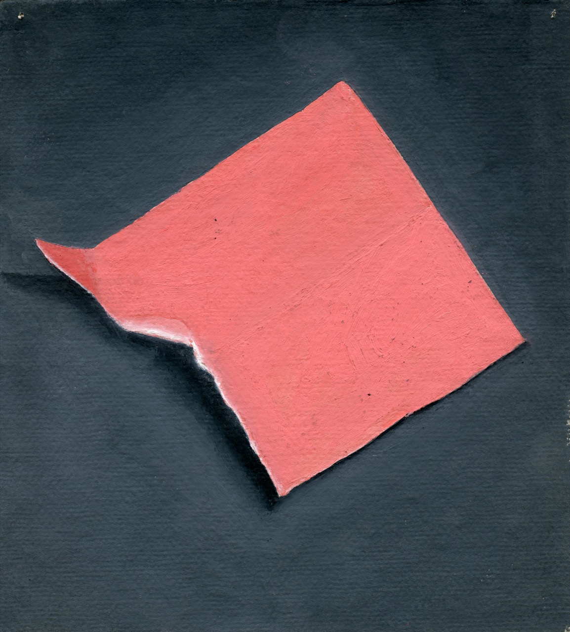 Χωρίς τίτλο (ροζ), 2021, λάδι σε χαρτί, 21Χ19,5 εκ.
