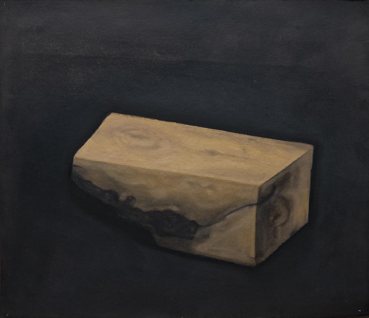 Κούτσουρο Ι, 2021, λάδι σε χαρτί, 35Χ40 εκ.