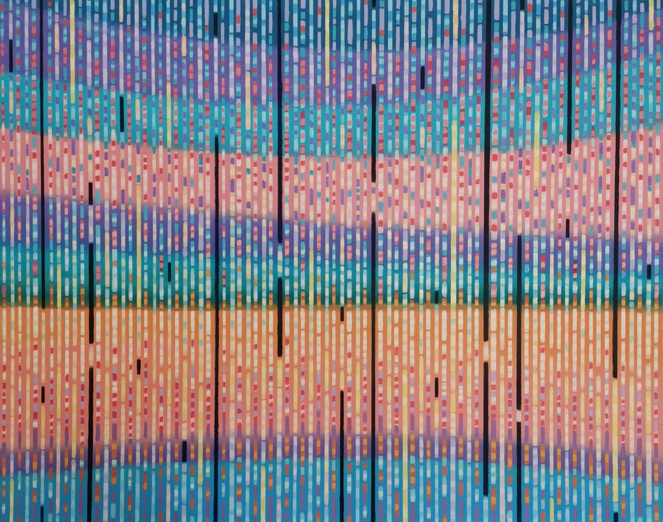 Summer rain, 2020, λάδι σε καμβά, 40Χ50 εκ.