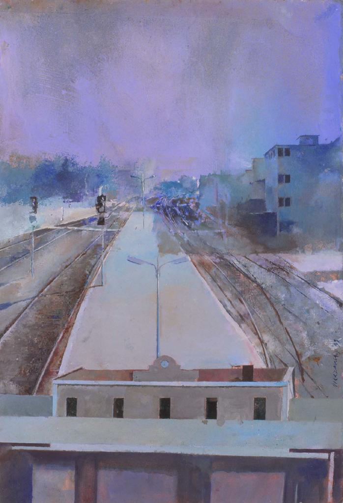 Σταθμός Λαρίσης, 1999, ακουαρέλα, 50x35 εκ.