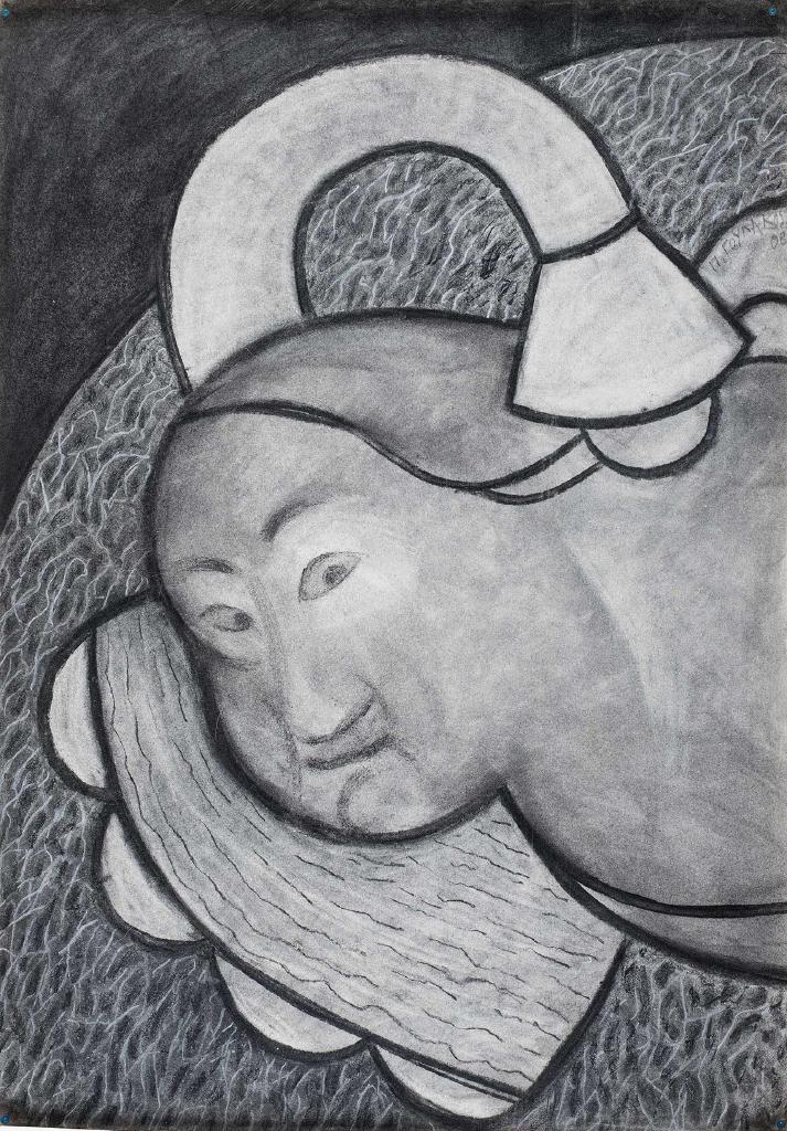 Φως ηλεκτρικό, 2008, κάρβουνο σε χαρτί, 70X50 εκ.