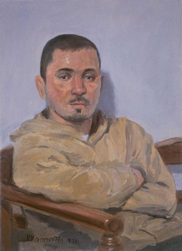 Ο Στέλιος, 2001, ακρυλικό σε καμβά, 37x28 εκ.