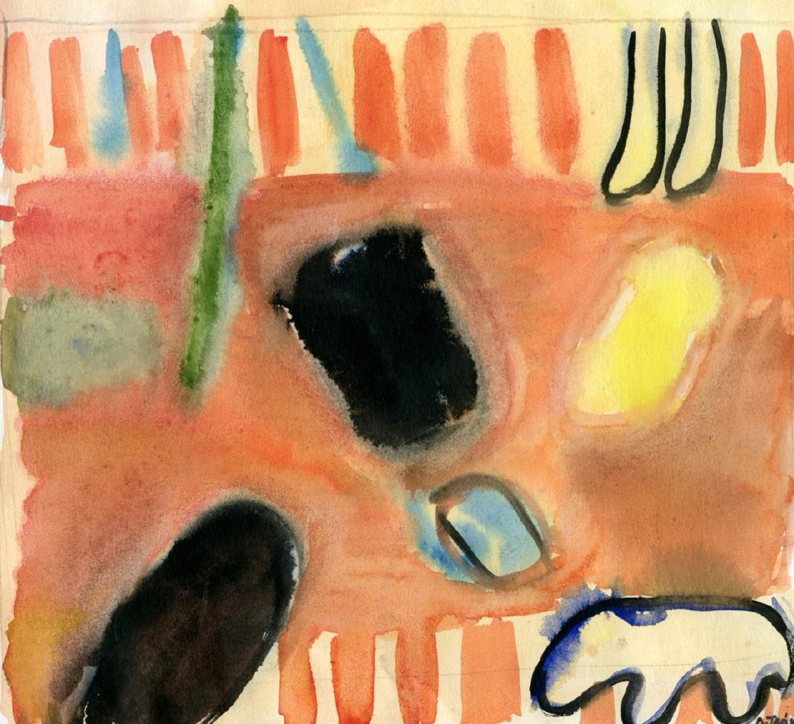 Οικείος χώρος, 1995, ακουαρέλες, 22Χ25 εκ.