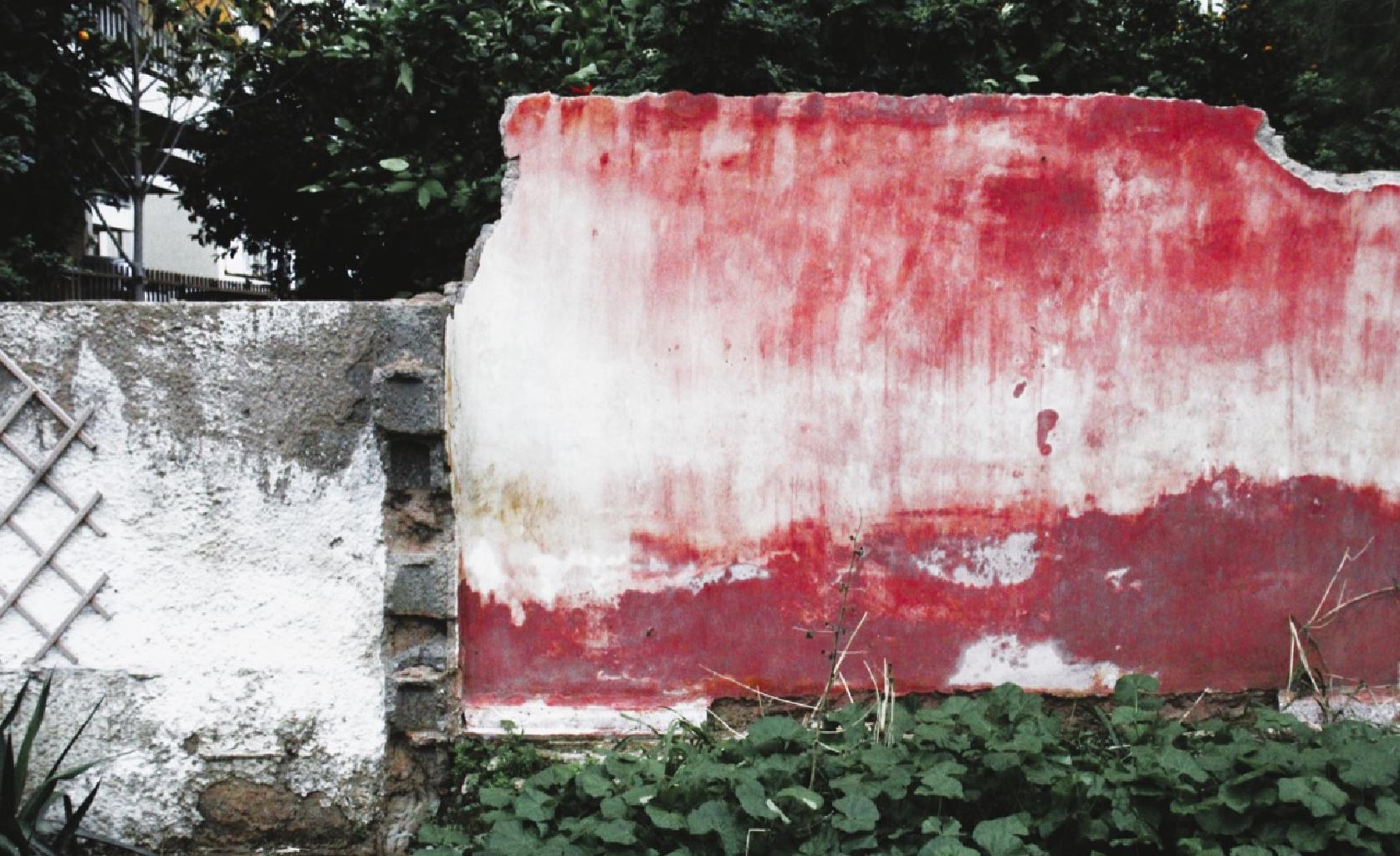 Σαν τοίχος για αυτόχειρες. Λες και κάποια παράδοση τους οδηγεί σ’ αυτόν να τινάζουν τα μυαλά τους και να τον βάφουν με το αίμα τους. Πόσοι αυτόχειρες για τόσο αίμα; Δεκαπέντε, είκοσι, μερικές δεκάδες. Να φανταστεί κανείς ότι χτες έβρεξε κι όμως το αίμα τους έμεινε. Γιατί δεν είναι πια επιφανειακό αλλά έχει γίνει σαν βαθύτερο δέρμα τούτου του φρικαλέου θεάματος. Το κόκκινο δεν ήταν ποτέ χρώμα για μένα. Είναι τάση αυτοκτονίας που επιμένει. Που έρχεται και παρέρχεται αενάως. Καθόμουν απέναντι στον τοίχο και σκεφτόμουν. Ένας κύριος που πέρασε βόλτα με το σκυλάκι του μου είπε, «πρόσεχε μην υποχωρήσει το έδαφος». Αλλά κι αυτό δεν ήταν ικανό να μ’ αποτρέψει απ’ το πείσμα μου να φτιάξω αυτή την οικειότητα με το επινοημένο μου τοπόσημο. Αν η Αόρατη Καλλιθέα έχει τοπόσημα, αυτό είναι σίγουρα ένα απ’ αυτά. Όπως το δάσος Αοκιγκαχάρα στην Ιαπωνία. Τουλάχιστον τώρα ξέρετε που να πάτε όταν συντρέχουν οι λόγοι.